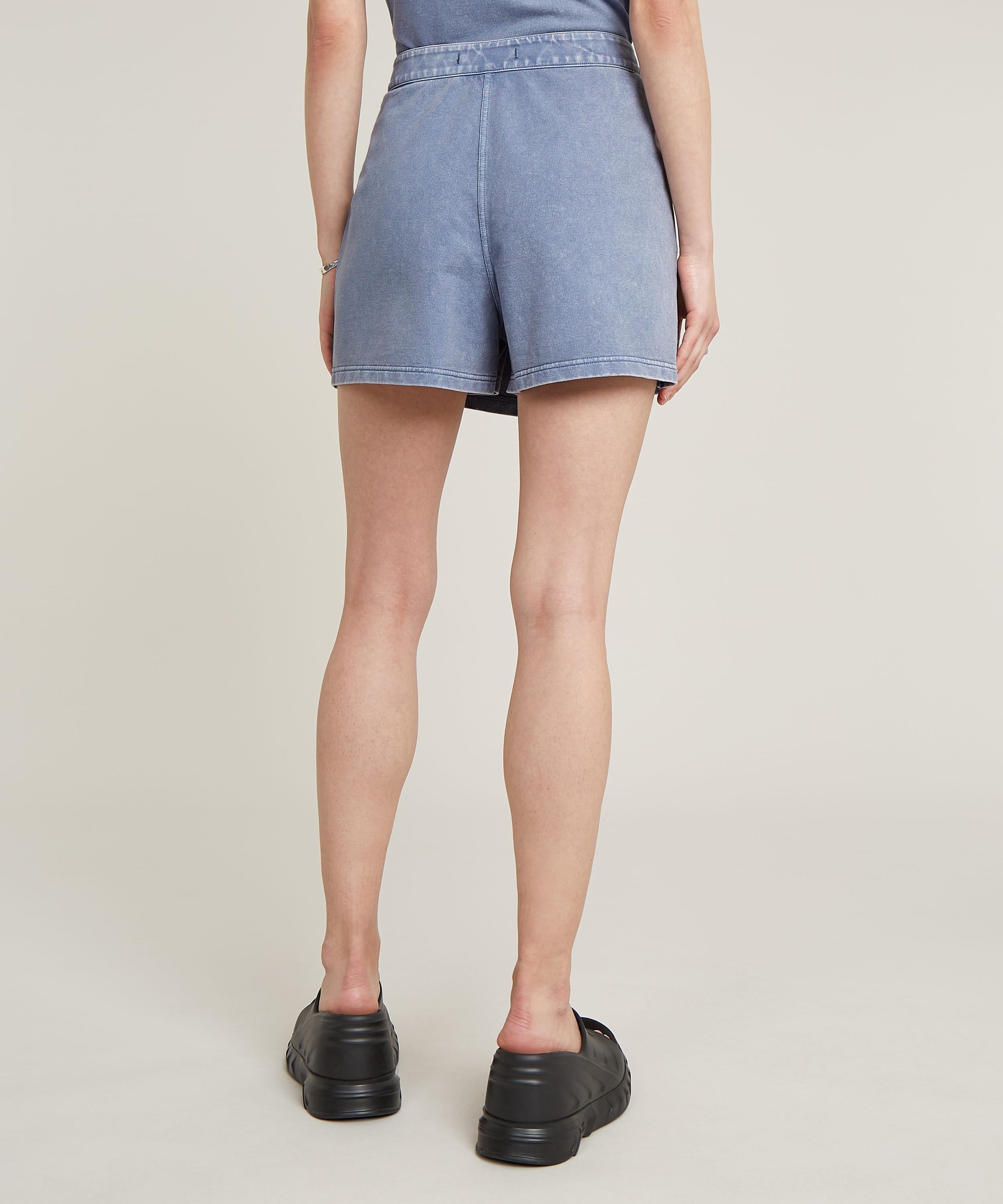【公式ショップ】Overdyed Sweat Skort/オーバーダイスウェットスコート/ショートパンツ ジースターロゥ パンツ キュロット ブルー