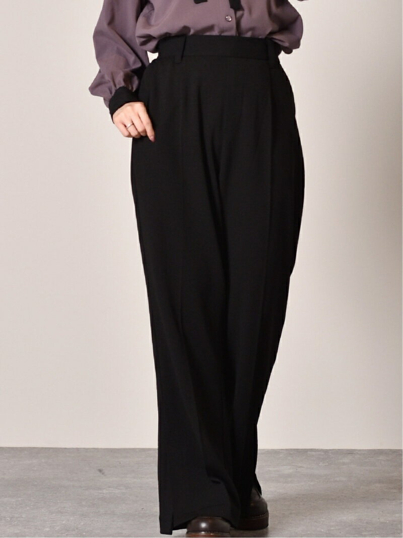 【SALE／40%OFF】ems excite セミフレアパンツ レトロガール パンツ その他のパンツ ブラック ブラウン グリーン パープルのサムネイル