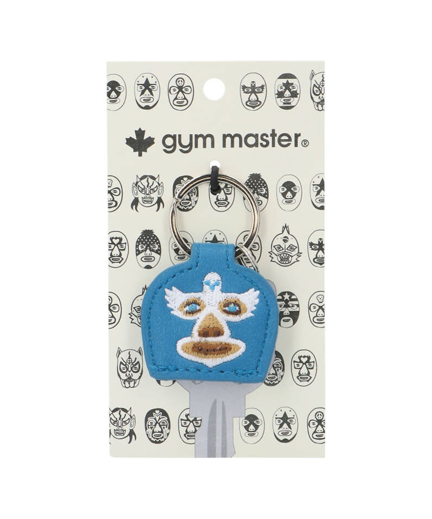 gym master gym master/(U)覆面レスラーキーカバー ジムマスター ファッション雑貨 チャーム・キーチェーン ブルー レッド グレー ブラック グリーン ネイビー イエロー