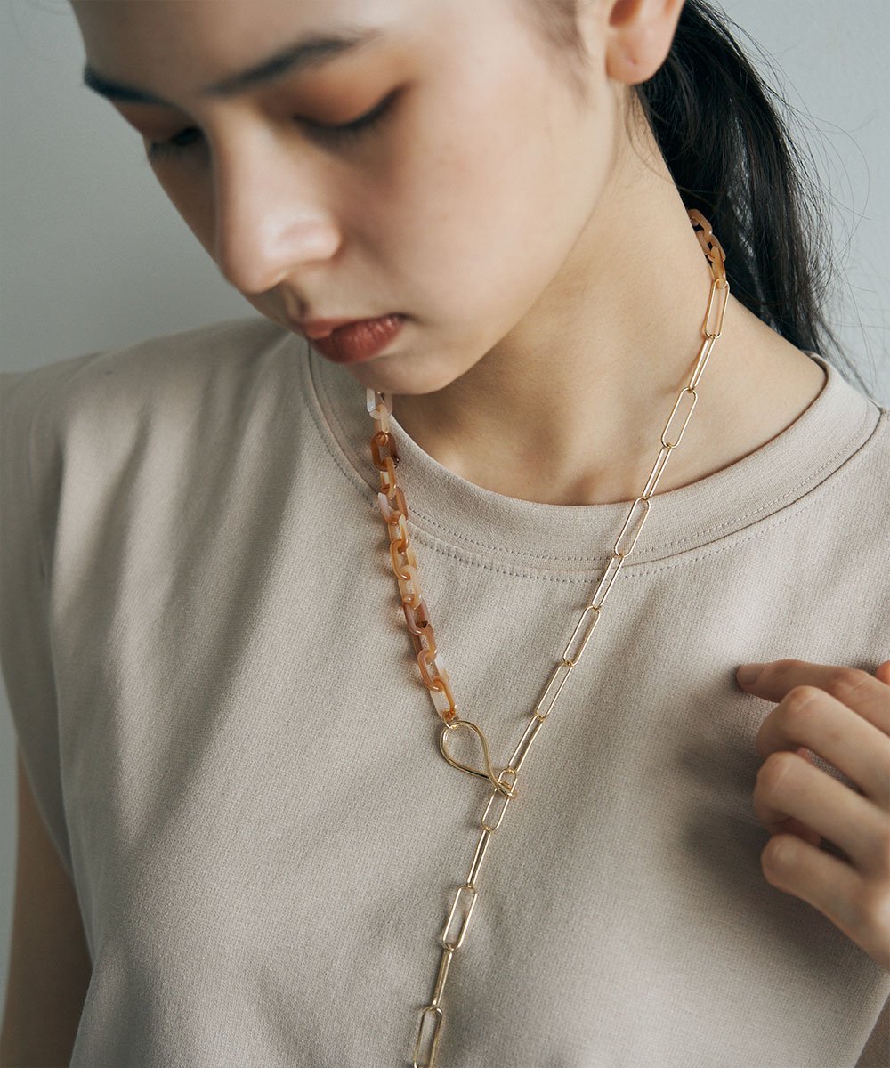 marjour MARBLE CHAIN NECKLACE }[W[ ANZT[Erv lbNX x[W uE