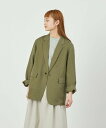 マッキントッシュ フィロソフィー アウター レディース MACKINTOSH PHILOSOPHY GREY LABEL リネンテンセルシングルジャケット マッキントッシュ フィロソフィー ジャケット・アウター テーラードジャケット・ブレザー カーキ ネイビー【送料無料】