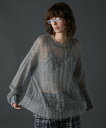 【SALE/40%OFF】PRANK PROJECT シアーモヘアロゴニット / Sheer Mohair Logo Knit プランク プロジェクト トップス...