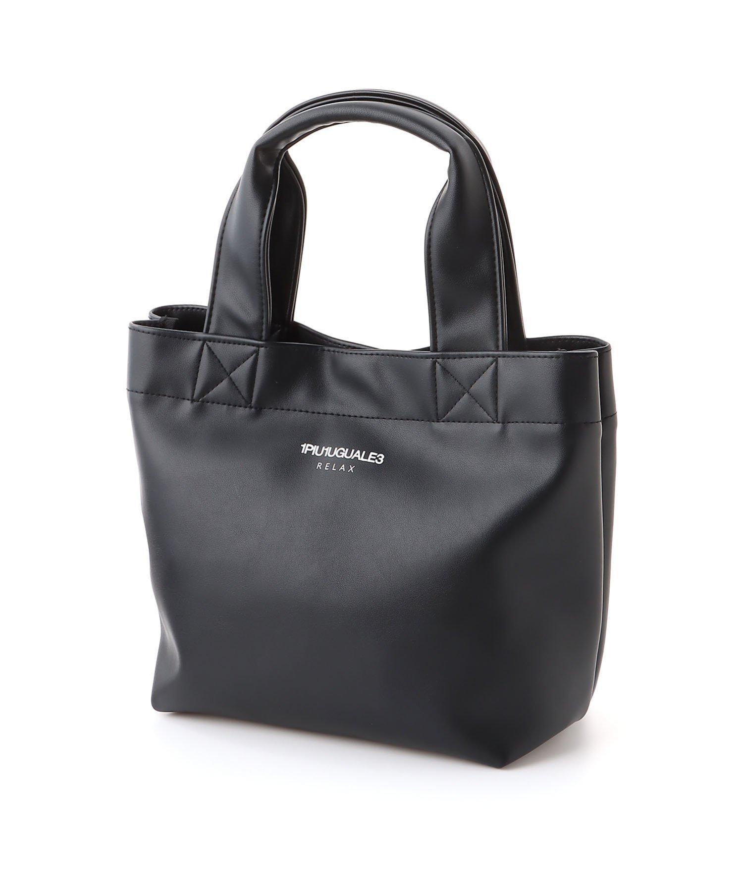 1PIU1UGUALE3 RELAX (M)1PIU1UGUALE3 RELAX/USZ-25017 シフォン バッグ トートバッグ ブラック