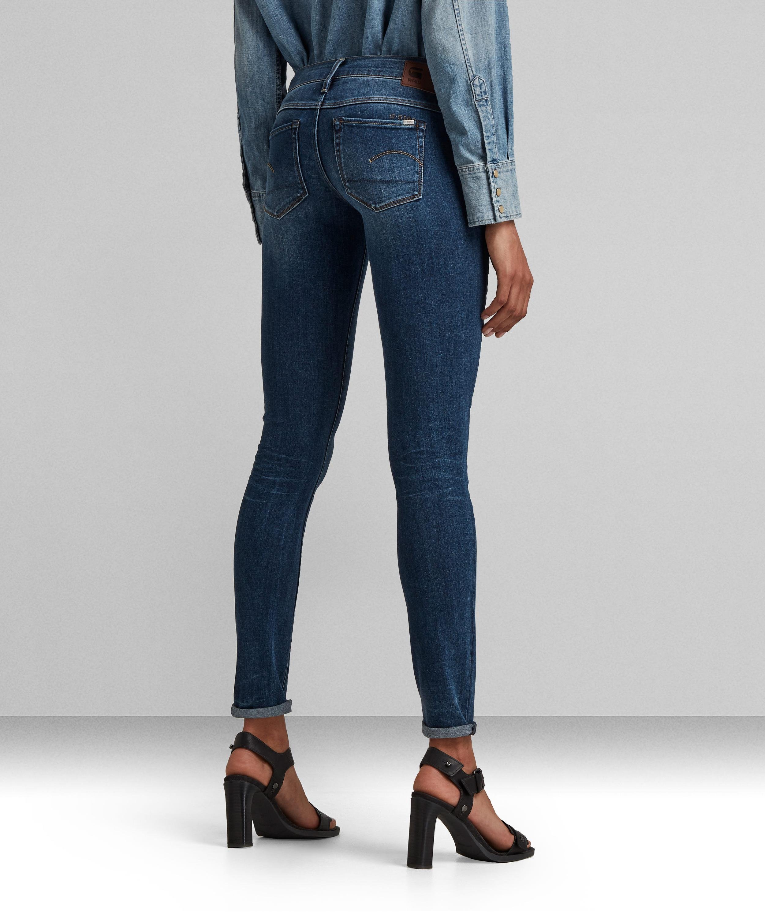【公式ショップ】3301 Low Skinny Jeans/ベーシックデザインローライズスキニージーンズ ジースターロゥ パンツ ジーンズ・デニムパンツ ブルー