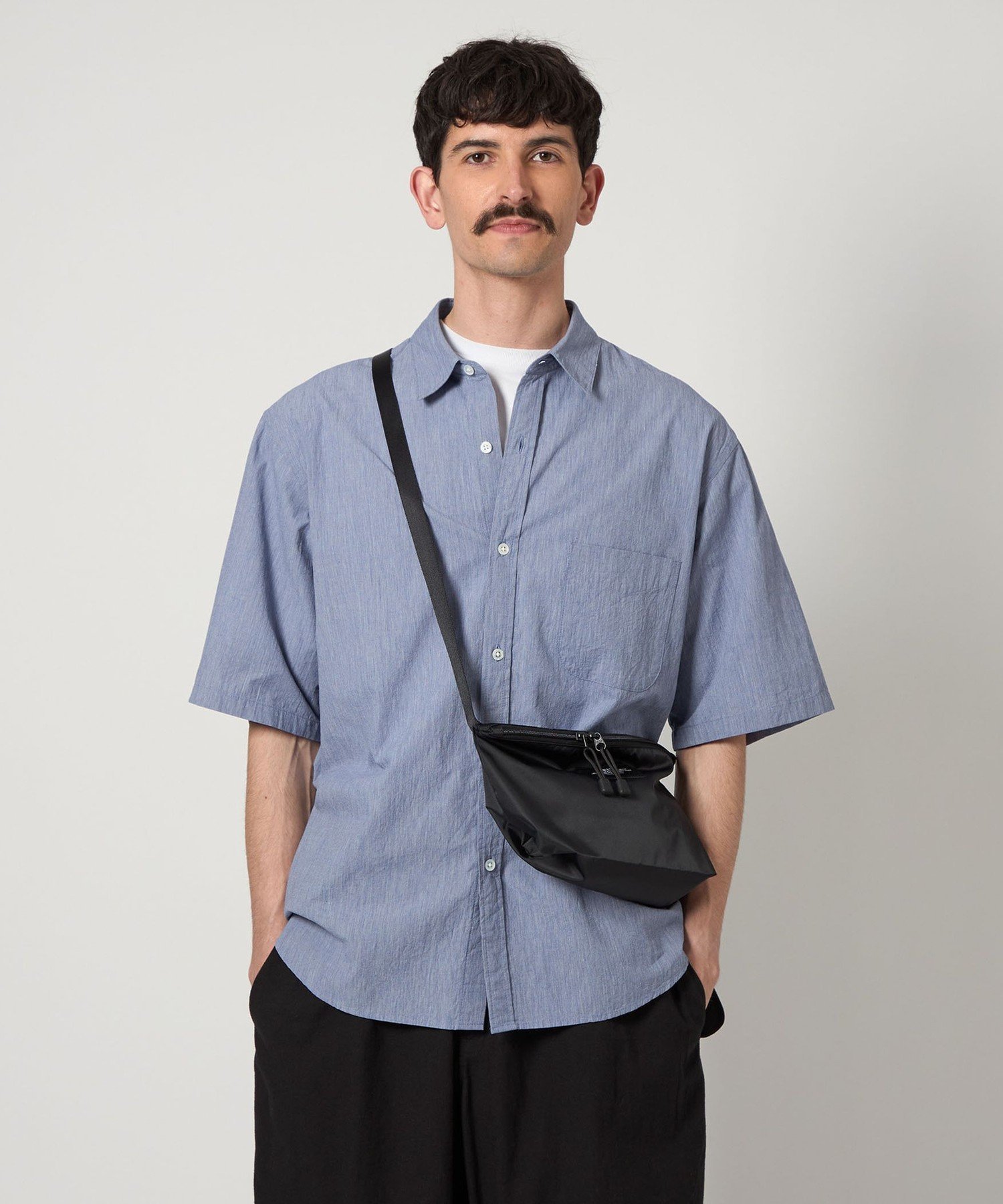 【SALE／40%OFF】Steven Alan ＜Steven Alan＞ コットン ボイル コードレーン シャツ STANDARD LOOSE ビューティー＆ユース　ユナイテッドアローズ トップス シャツ・ブラウス ホワイト ブラック【送料無料】のサムネイル