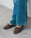 Spick & Span 《予約》Spick & Span スエードバレリーナ スピックアンドスパン シューズ・靴 バレエシューズ レッド ブラウン【送料無料】