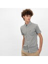 【SALE/46%OFF】LACOSTE 接触冷感ハウンドトゥースボタンダウンシャツ ラコステ カットソー ポロシャツ ブラック【送料無料】