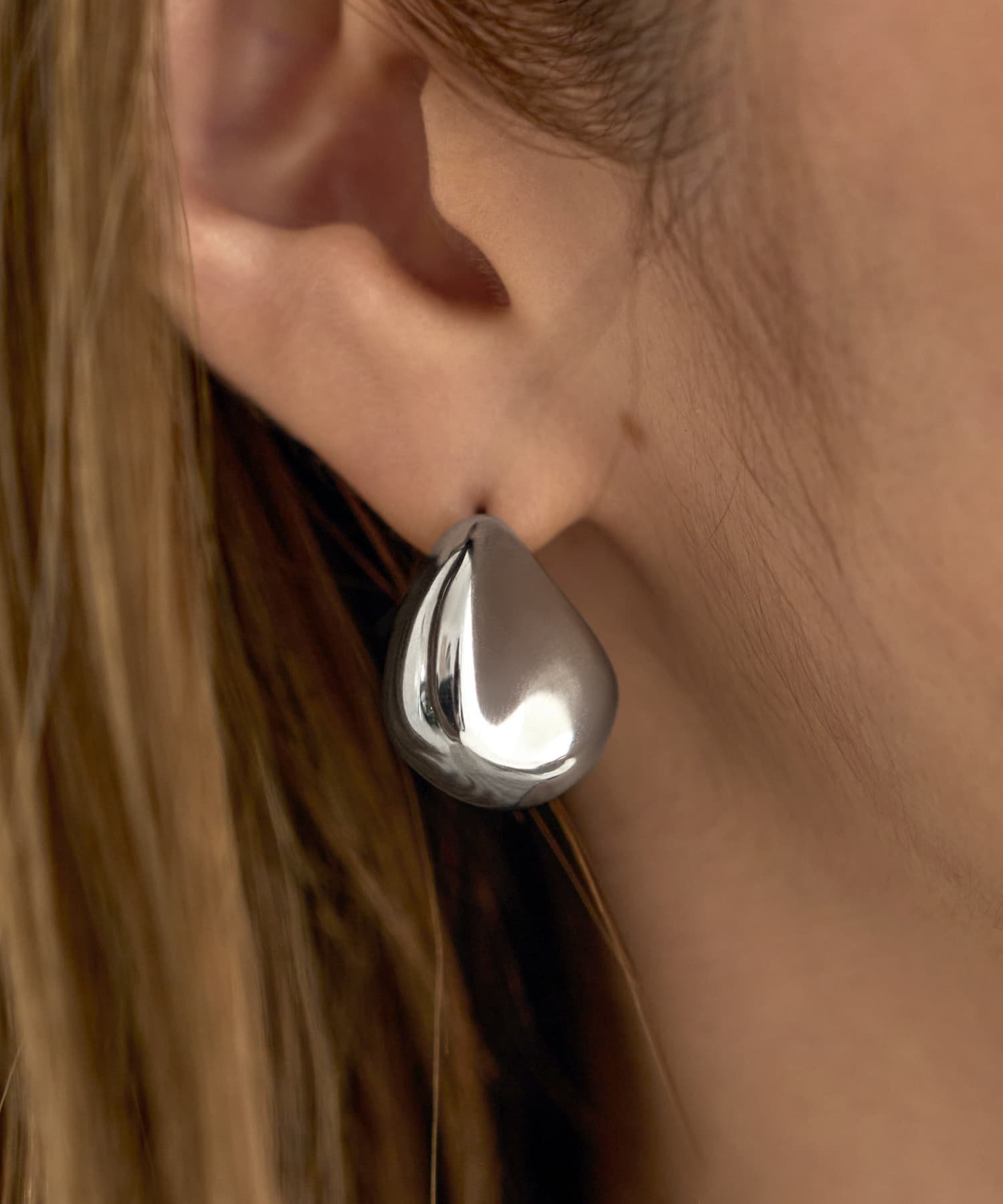 STYLE DELI ストーンライクメタルピアス スタイルデリ アクセサリー・腕時計 ピアス ゴールド シルバー(4)