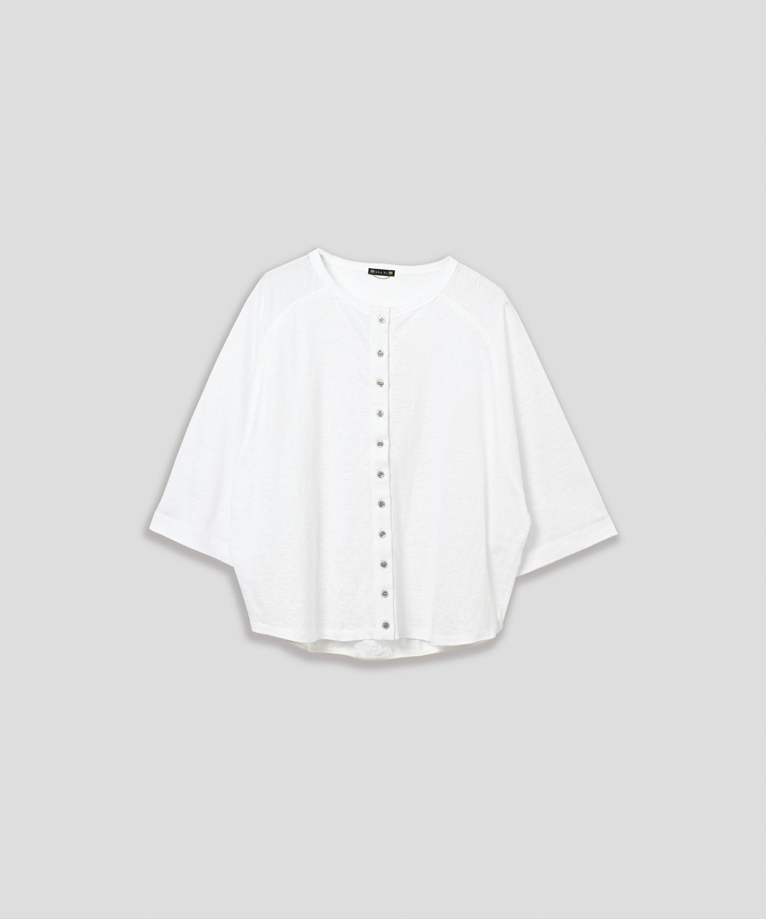 KHA:KI 「KHA:KI / カーキ」リネン11Bカーディガン ビーアパートメント トップス カットソー・Tシャツ カーキグリーン ホワイト グリーン ブラック
