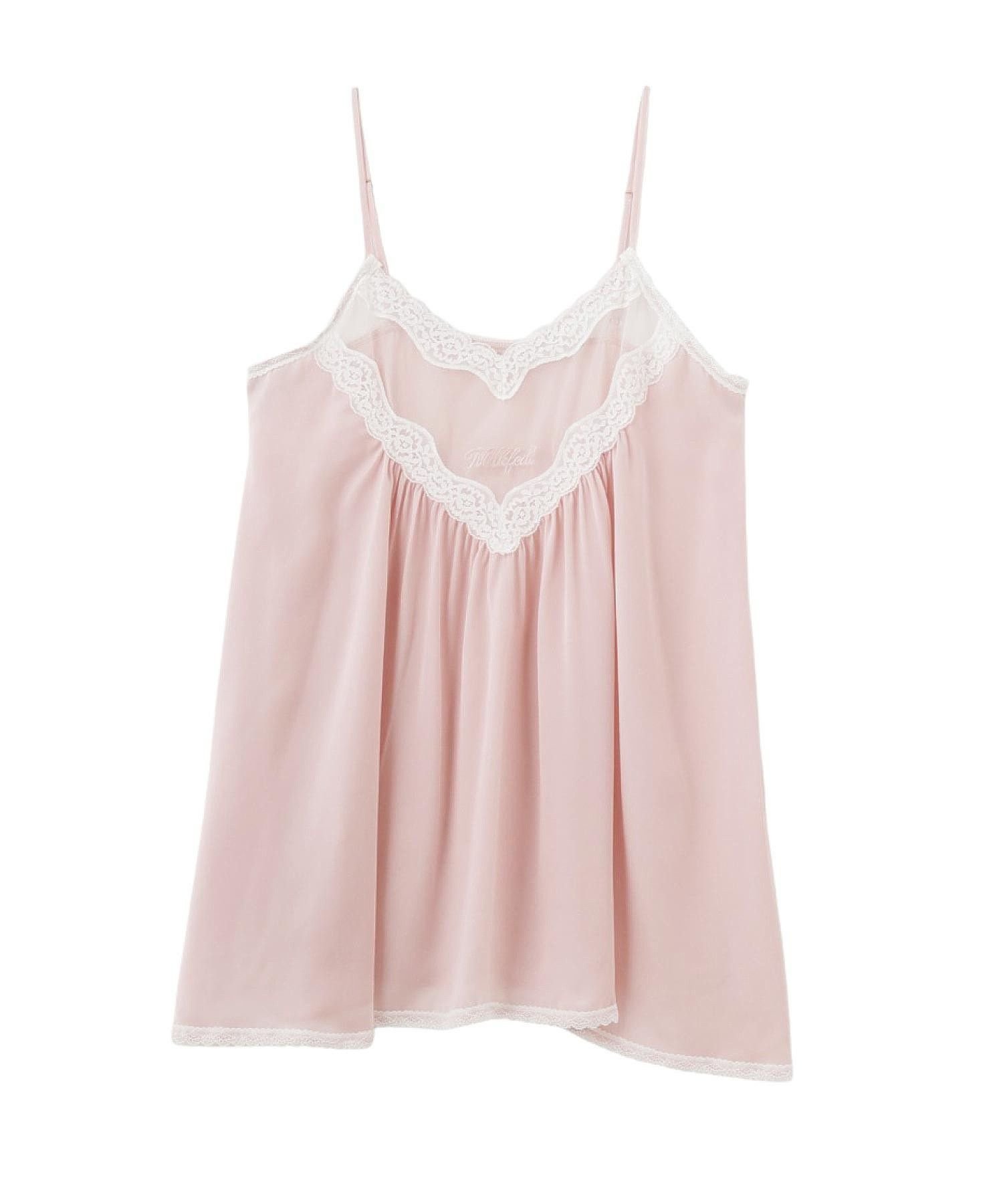 MILKFED. GATHERED CAMISOLE ミルクフェド トップス カットソー・Tシャツ ホワイト ブラック