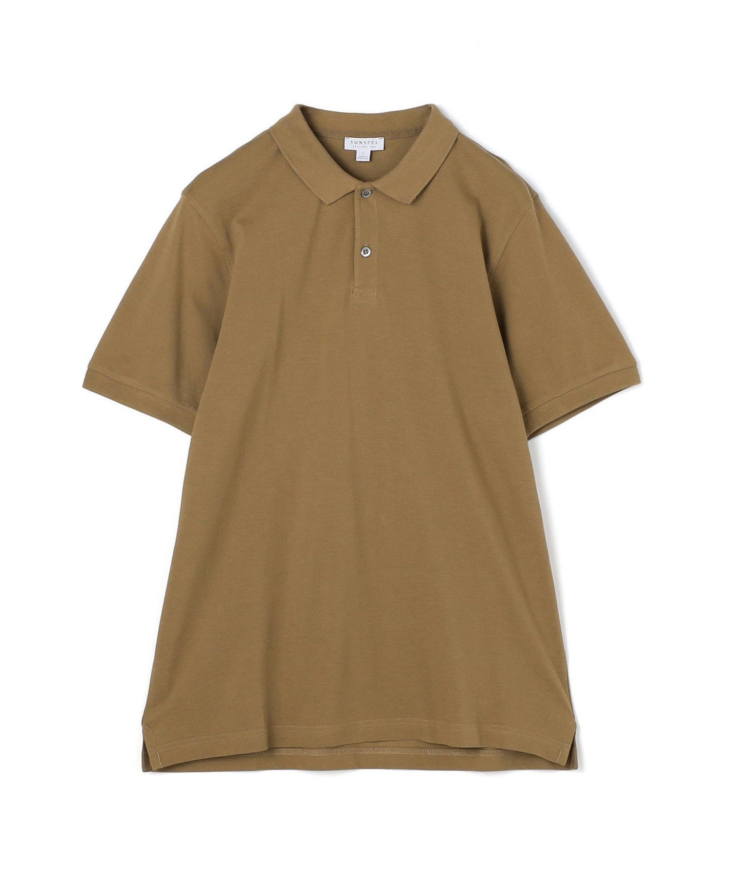 TOMORROWLAND BUYING WEAR SUNSPELコットン ピケポロシャツ トゥモローランド トップス ポロシャツ ネイビー ブラック【送料無料】