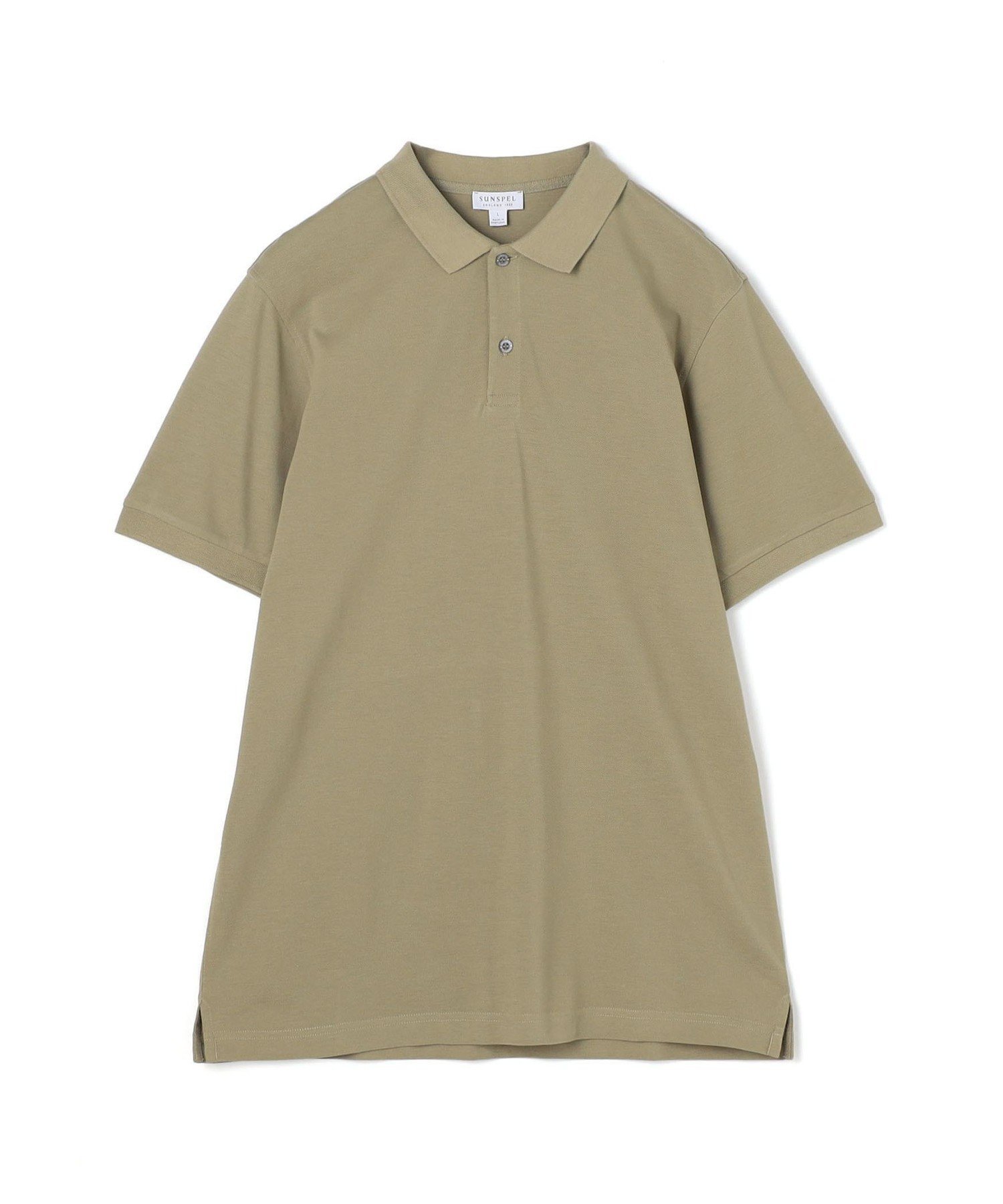 TOMORROWLAND BUYING WEAR SUNSPELコットン ピケポロシャツ トゥモローランド トップス ポロシャツ ネイビー ブラック【送料無料】