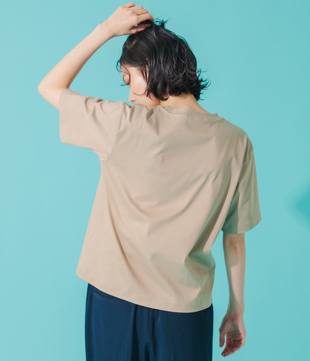 Park Slope NEWYORKER 【滑らかな肌触り・着回し】GELATO グラフィックTシャツ ニューヨーカー トップス カットソー・Tシャツ ベージュ