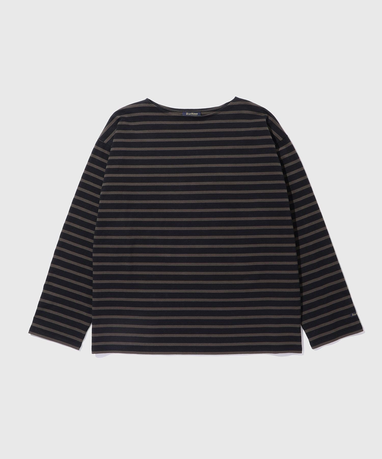 ADAM ET ROPE' HOMME 《別注》【Le Minor/ルミノア】 L/S SIGNATURE BASQUE アダムエロペ トップス カットソー・Tシャツ ブラウン【送料無料】