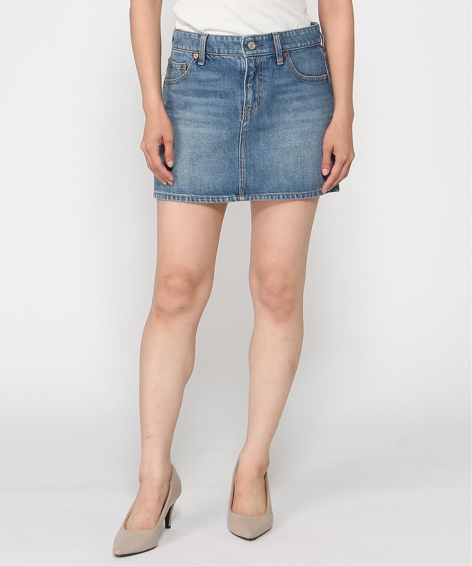GAP (W)デニム ミニスカート ギャップ スカート ミニスカート ブルー【送料無料】
