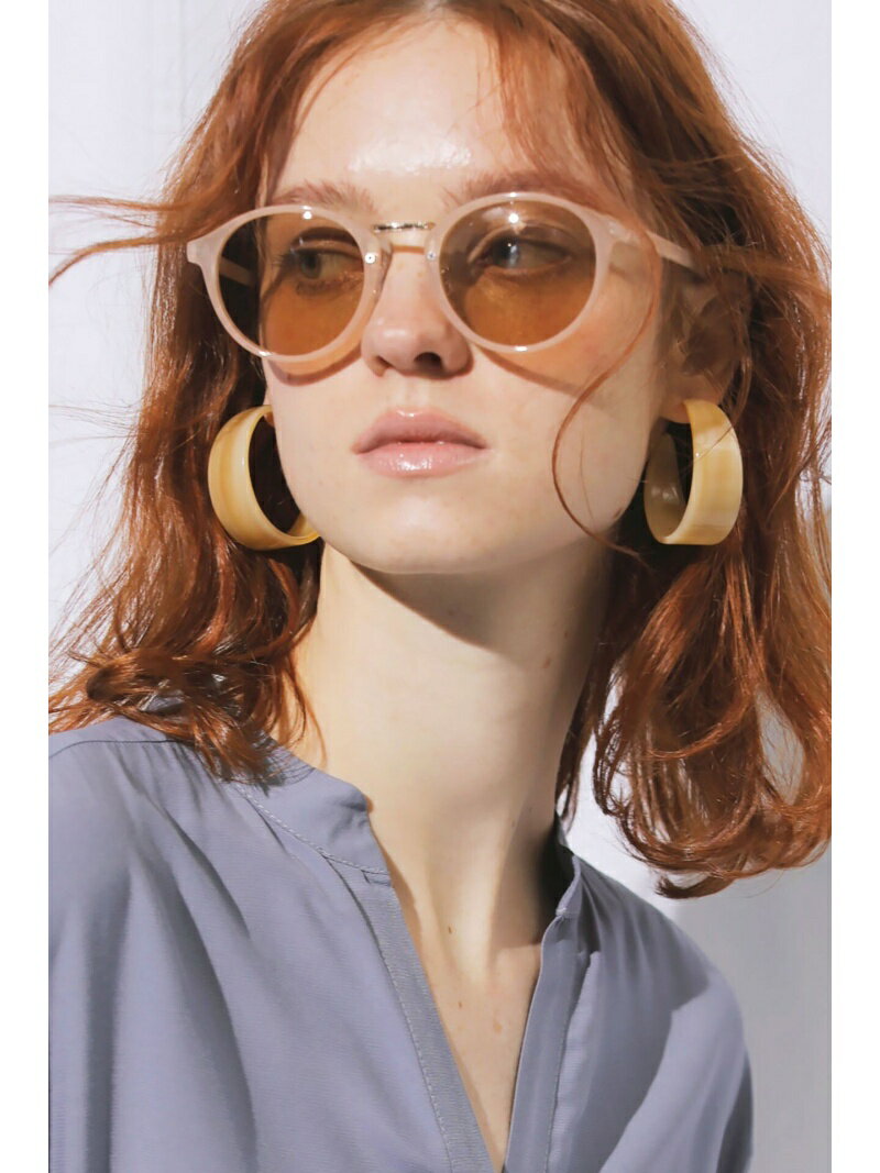 【SALE／60%OFF】FREE'S MART オリジナルサングラスシリーズ カラーフレームサングラス フリーズ マート ファッション雑貨 その他のファッション雑貨 ブラウン ベージュのサムネイル