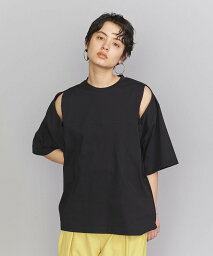 ビューティ&ユース ユナイテッドアローズ 服 レディース 【SALE／80%OFF】BEAUTY&YOUTH UNITED ARROWS コットン カットアウト クルーネック ショートスリーブ プルオーバー ユナイテッドアローズ アウトレット トップス カットソー・Tシャツ ブラック ホワイト