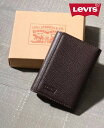 【SALE/3%OFF】Levi's Levi's リアルレザー 三つ折り ウォレット 本革 マルカワ 財布・ポーチ・ケース 財布 ベージュ ブラック ブラウン...