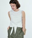 【SALE/50%OFF】M TO R 2WAY TWIST TANK TOP アダムエロペ トップス ノースリーブ・タンクトップ グレー ホワイト ワインレッ...