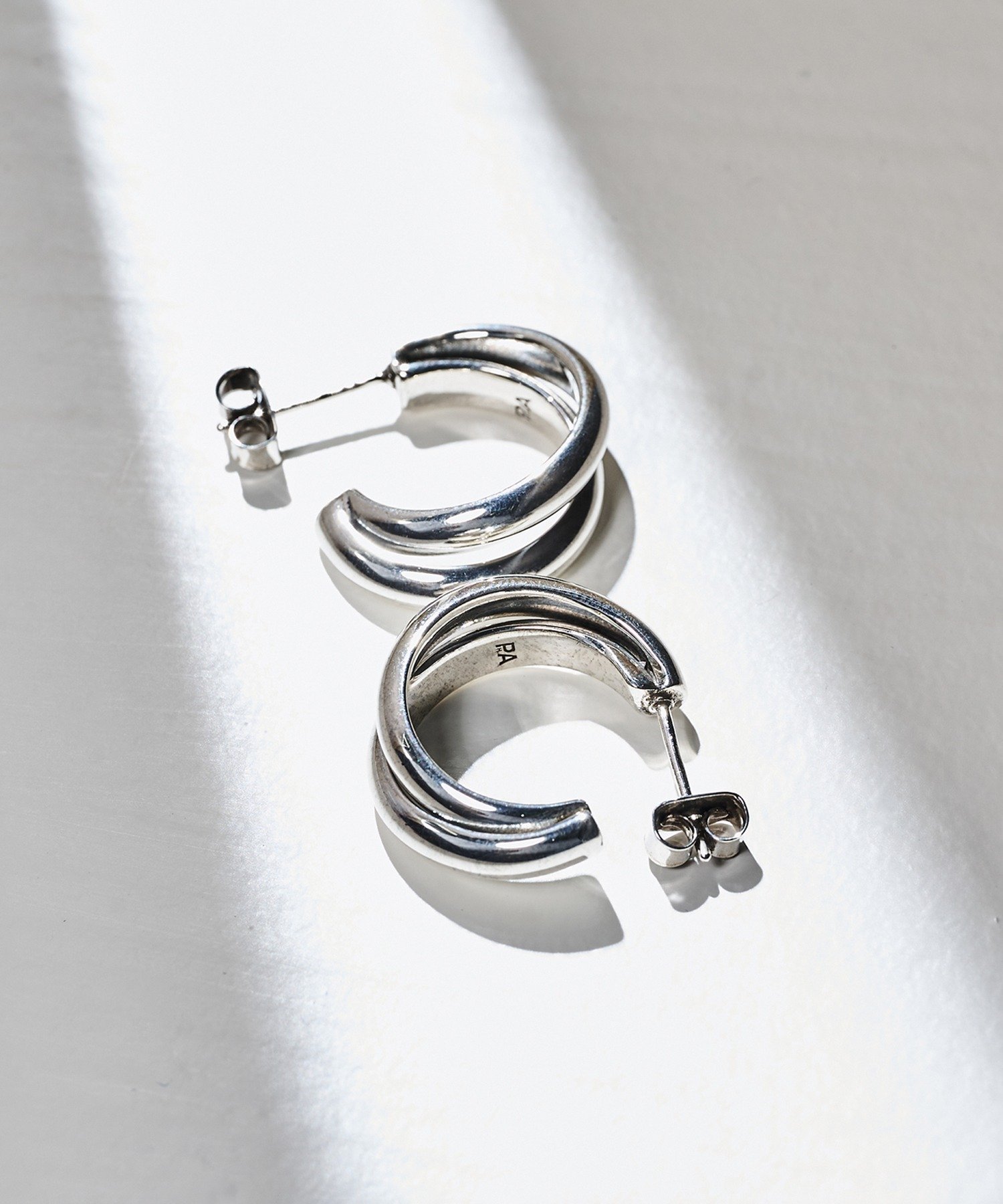 【SALE／22%OFF】PHILIPPE AUDIBERT PHILIPPE AUDIBERT/ Leoville earring S brass silver plated BO6644:AR ピアス セットアップセブン アクセサリー・腕時計 ピアス シルバー【送料無料】