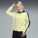 PUMA ウィメンズ T7 リラックスド 長袖 ポロシャツ プーマ トップス ポロシャツ ゴールド【送料無料】