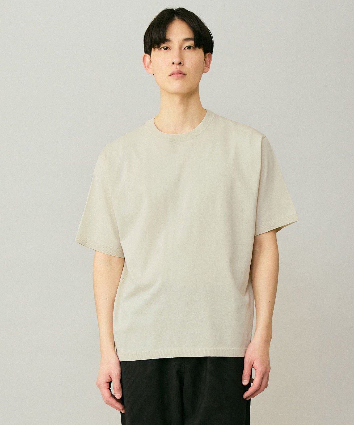 UNFILO MENS 【接触冷感/抗菌防臭】アラエル アンチピリングニット クルー アンフィーロ トップス ニット ホワイト ネイビー ブラック【送料無料】