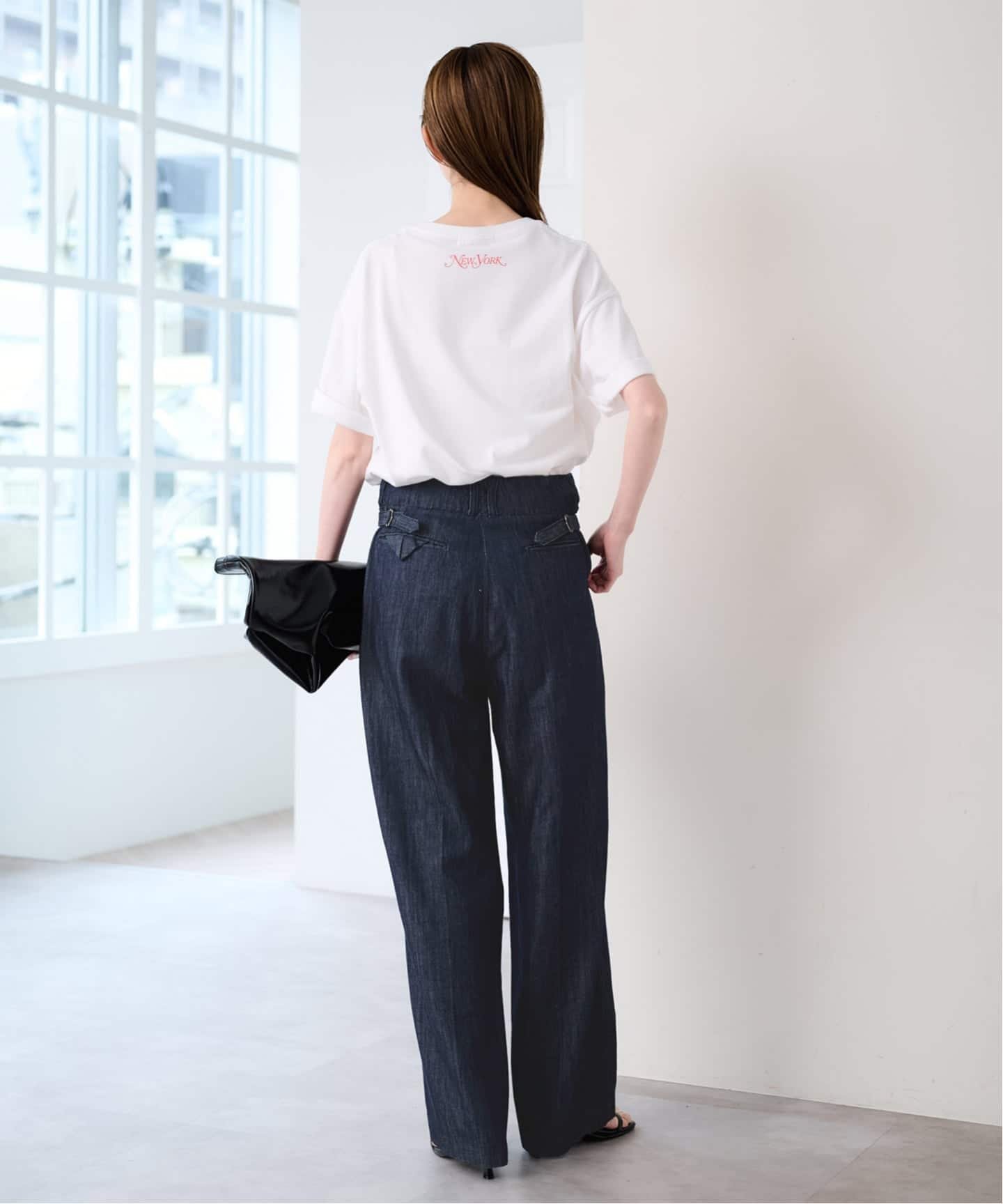 U by SPICK&SPAN New York Magazine フォトTEE ユーバイスピックアンドスパン トップス カットソー・Tシャツ ホワイト