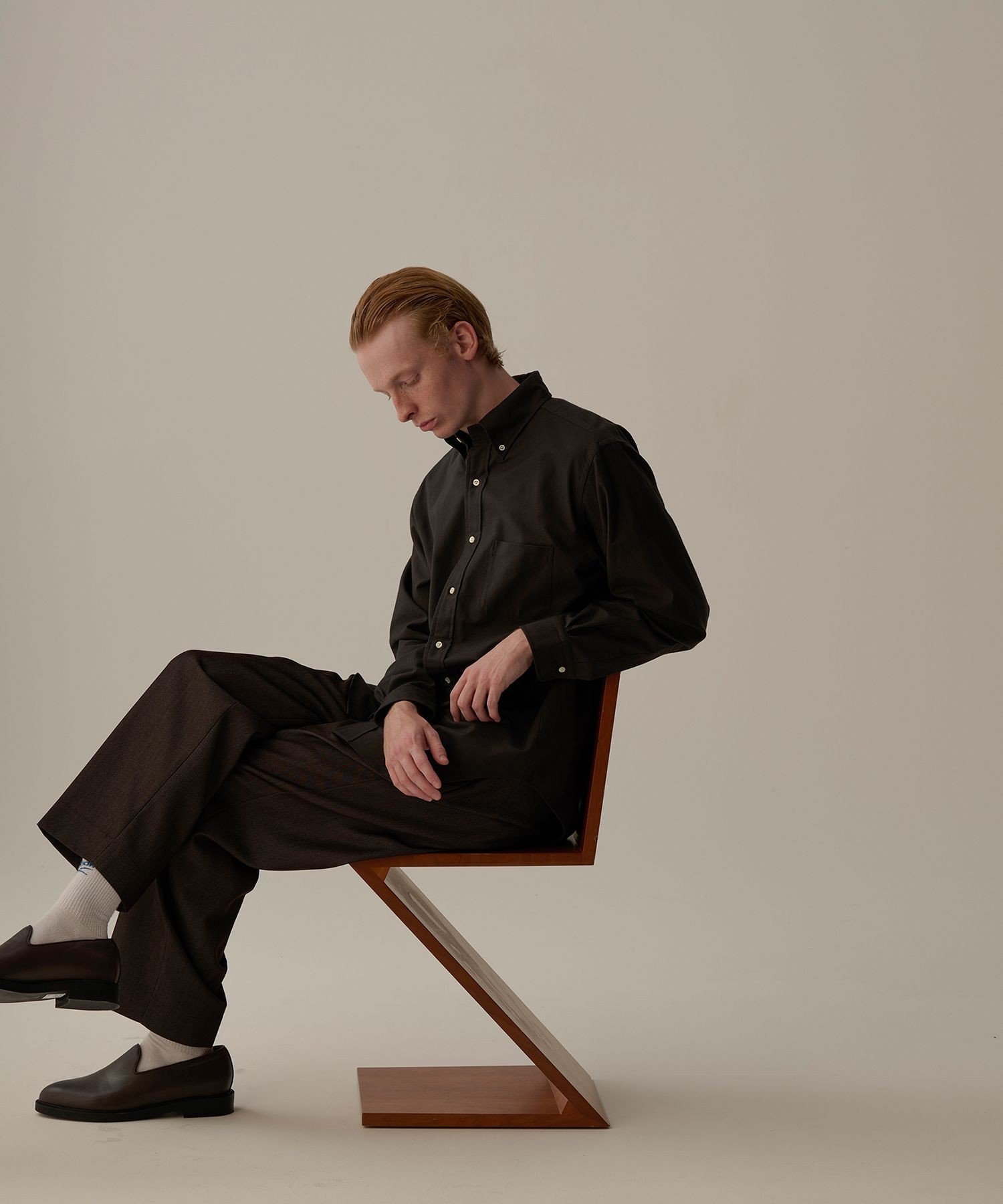 《別注》【Brooks Brothers/ブルックス ブラザーズ】EX NOIR OX BD SHIRTS アダムエロペ トップス シャツ・ブラウス グレー