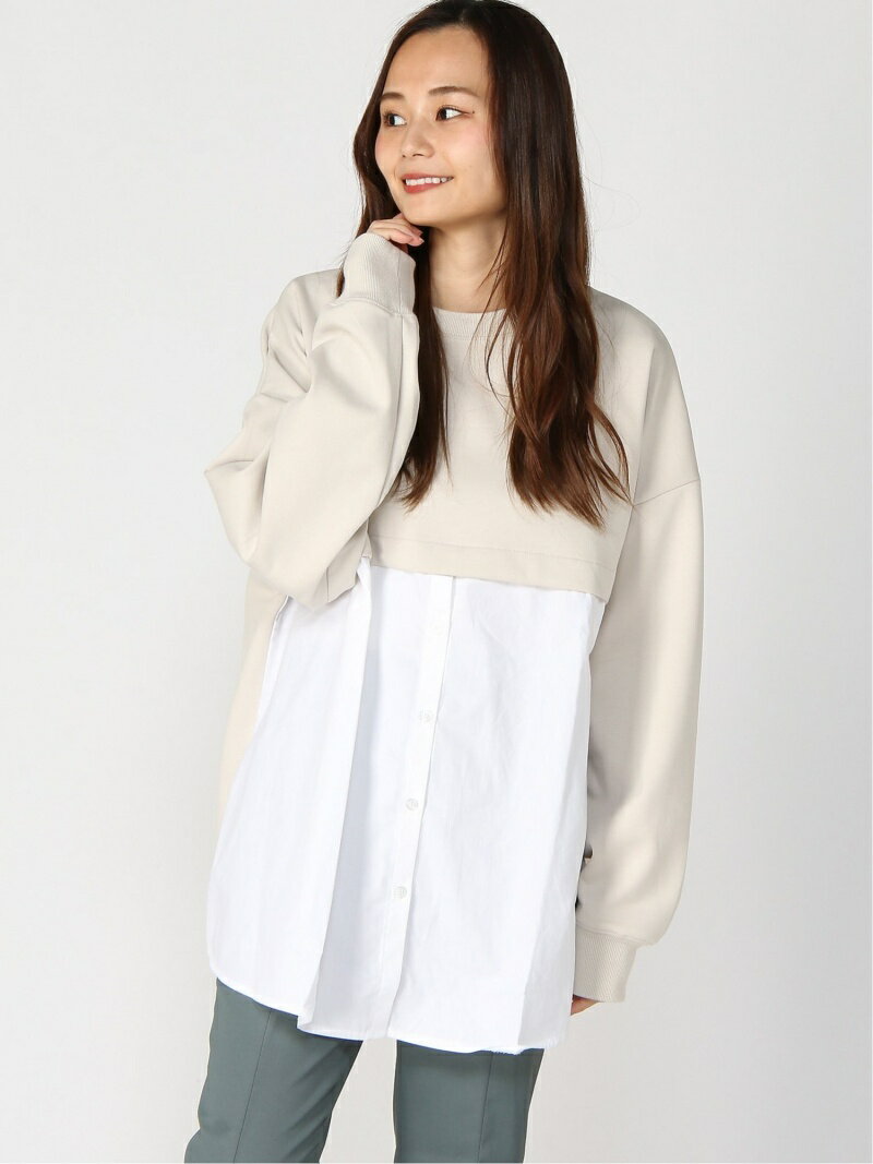 【SALE／22%OFF】LOWRYS FARM 2WAYダンボールレイヤー ローリーズファーム トップス その他のトップス ブラック グレー ベージュのサムネイル