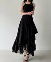【SALE/15%OFF】JUNOAH イレへムティアードキャミワンピース ジュノア ワンピース・ドレス ワンピース グレー ピンク ブラック【送料無料】