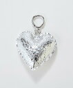 Phoebe ハートレザーバッグチャーム シルバー ジュエルアディクト ファッション雑貨 チャーム・キーチェーン シルバー