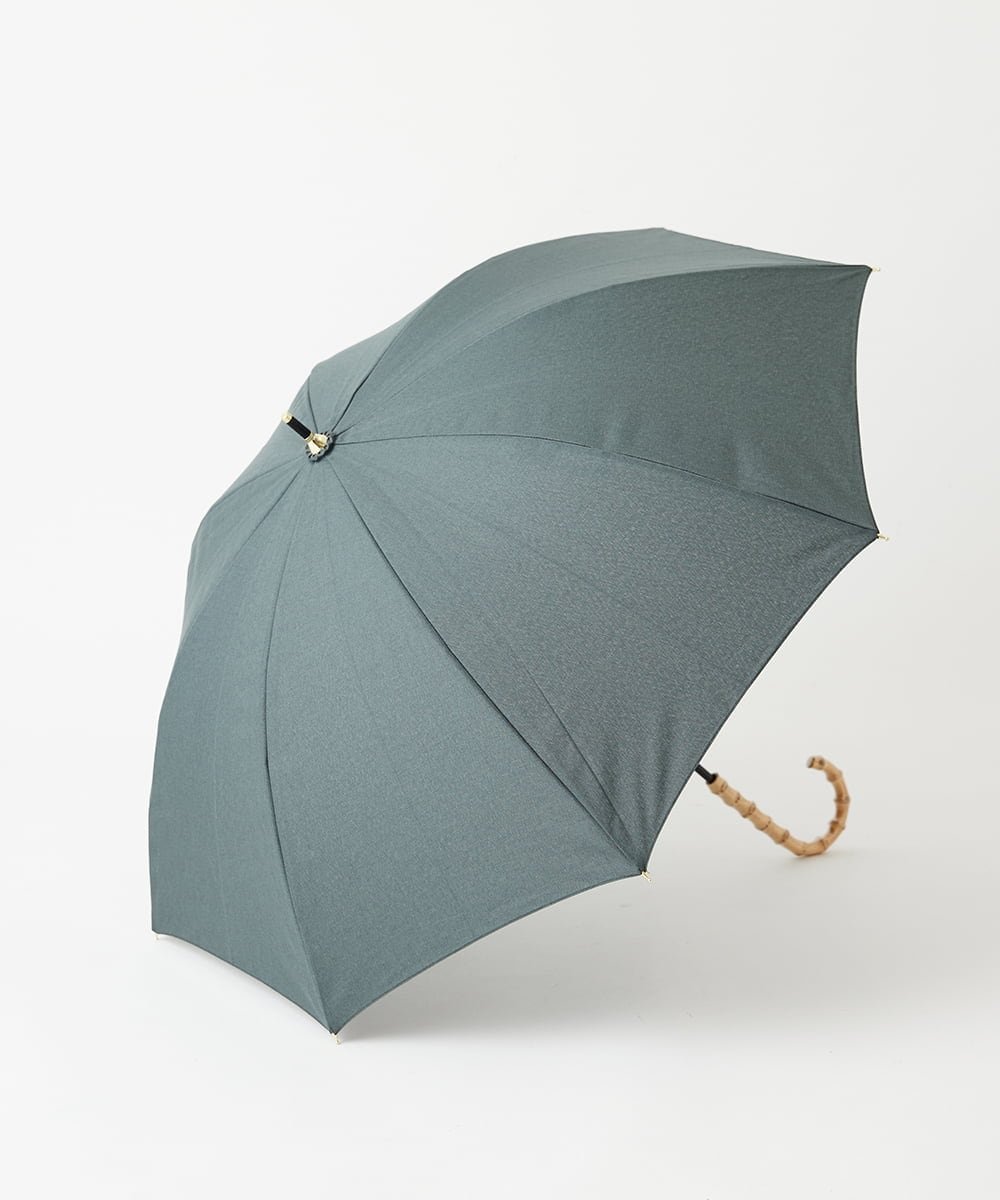 GEORGES RECH（小さいサイズ） [防水/撥水/晴雨兼用]バンブーロゴ刺繍日傘 メゾンドゥサンク ファッション雑貨 傘・長傘 ベージュ カーキグリーン【送料無料】