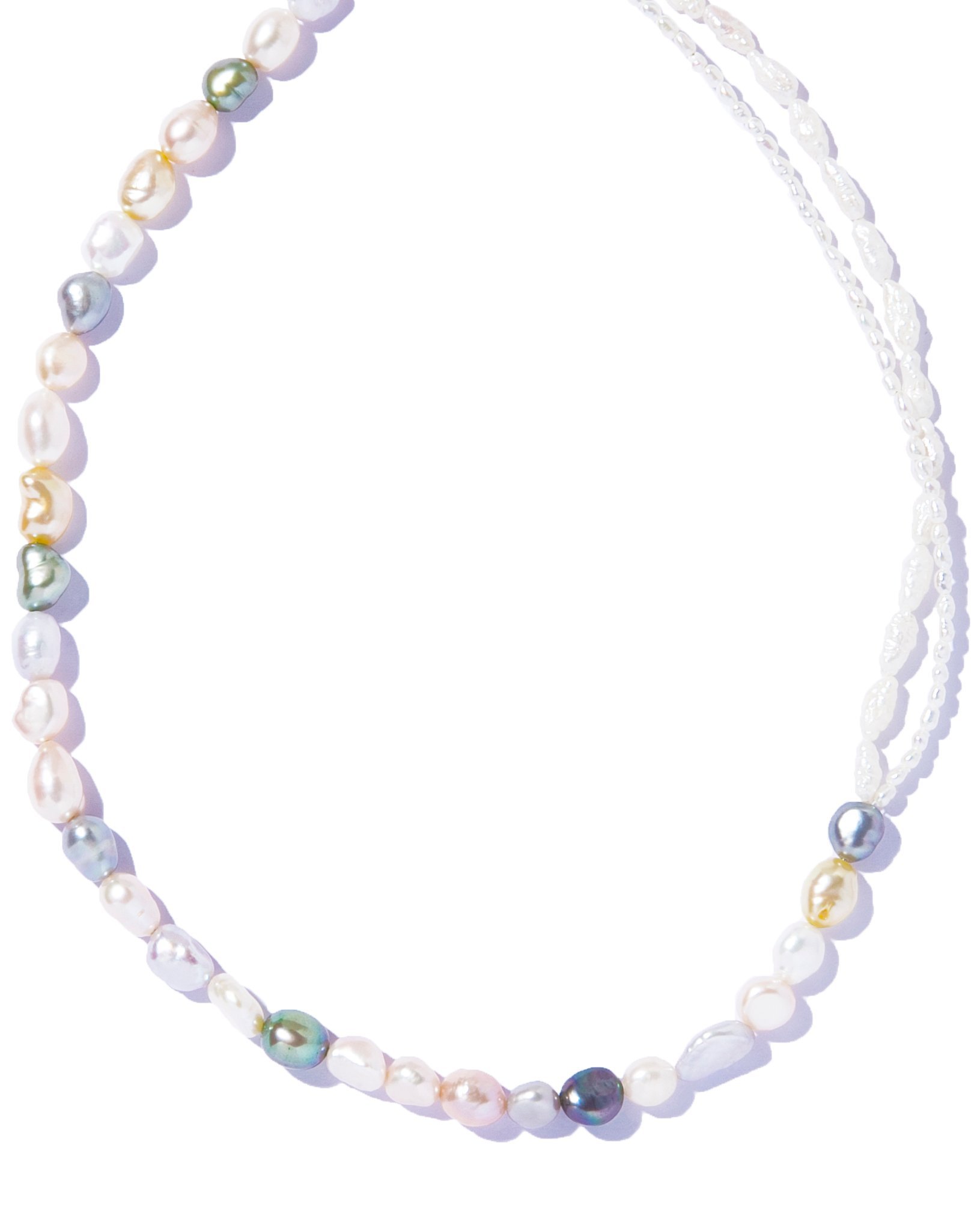 les bon bon les bonbon/tide pearl layer necklace/タイド パール レイヤー ネックレス フォブ アクセサリー・腕時計 ネックレス【送料無料】