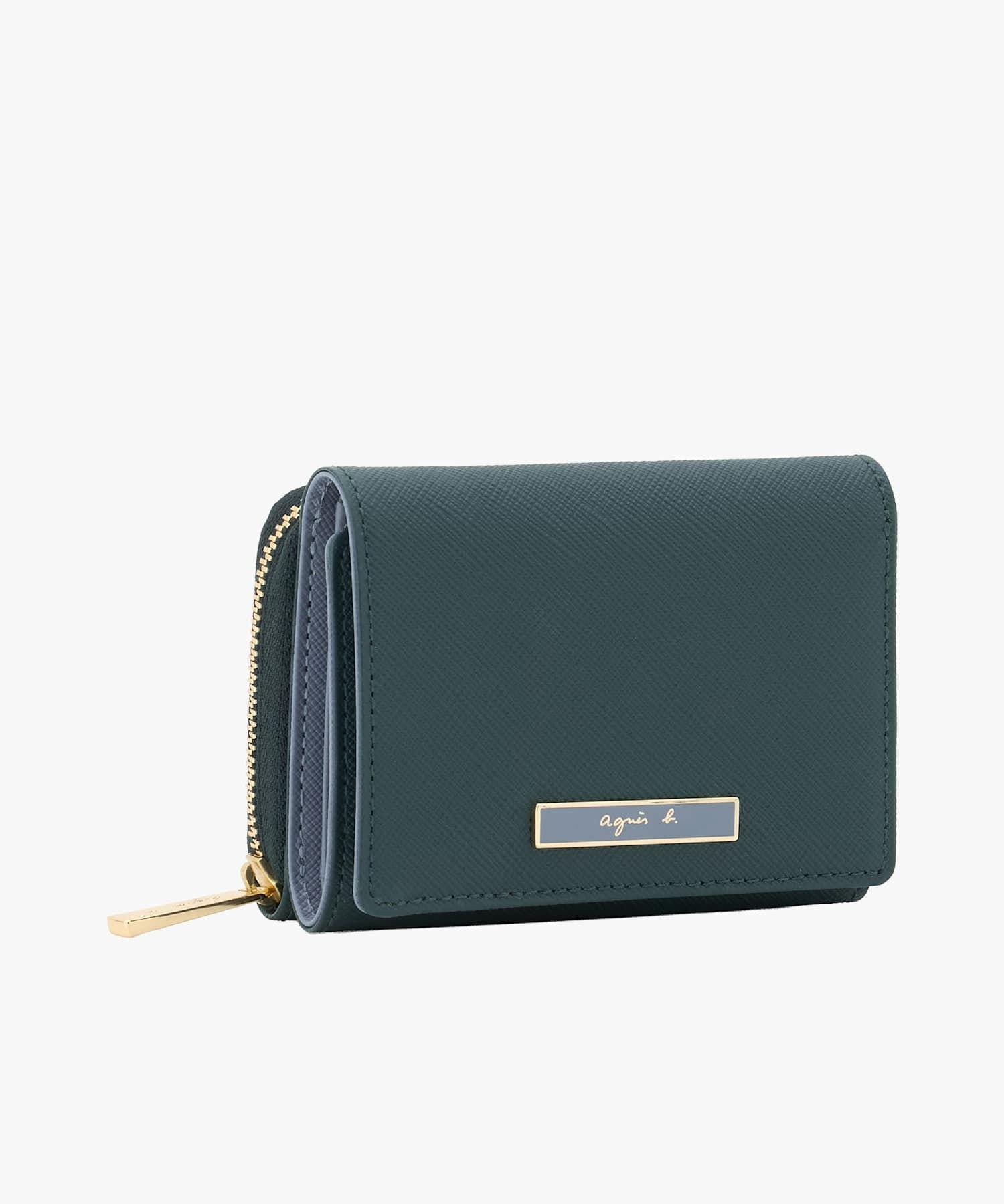 agnes b. VOYAGE レザー 三つ折り ミニ ウォレット 