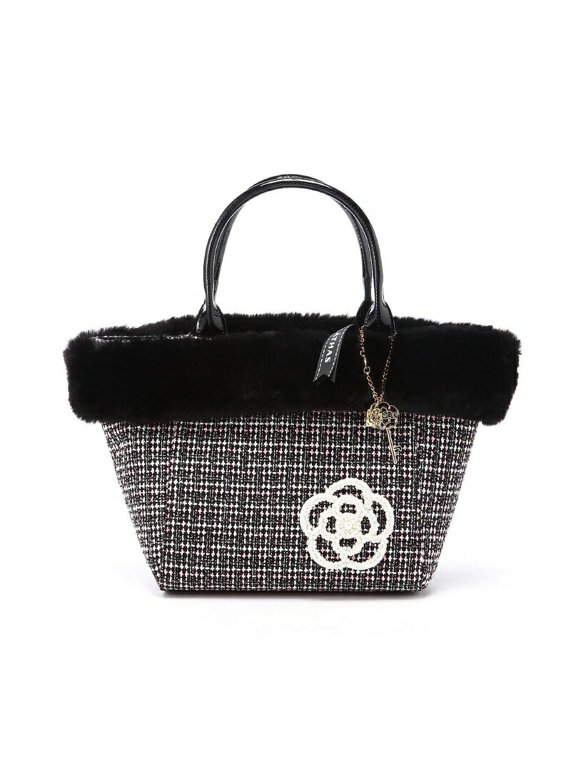 【SALE／40%OFF】CLATHAS 2wayトートバッグ_0187810 クイーポ バッグ トートバッグ ブラック ベージュ【送料無料】のサムネイル