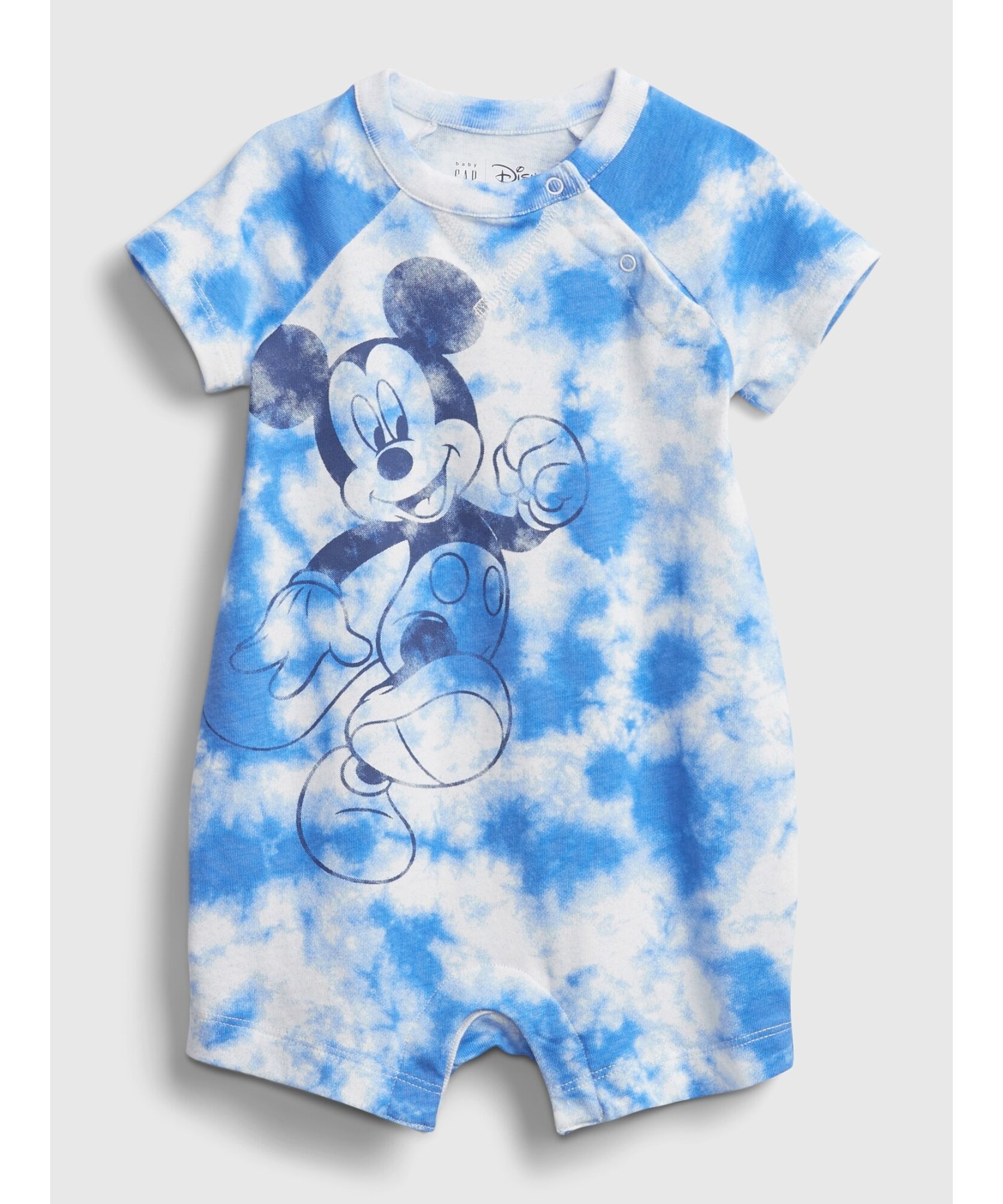 【SALE／48%OFF】GAP Babygap ｜ Disney ミッキーマウス タイダイショートオール ギャップ マタニティウェア・ベビー用品 ロンパース・カバーオール ブルーのサムネイル