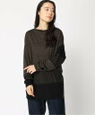 【SALE／50 OFF】pas de calais 13-30-1718 プルオーバー パドカレ トップス カットソー Tシャツ カーキ グレー【送料無料】