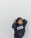 【SALE/40%OFF】LOWRYS FARM USAロゴフーディ ローリーズファーム トップス スウェット・トレーナー グレー ネイビー レッド