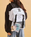 【SALE/30%OFF】PINK-latte 【容量約29.5L】ミニポーチ付きリュック ピンク ラテ バッグ リュック・バックパック ホワイト ブラック ピンク【送料無料】(4)