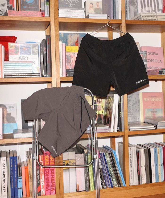 MA Firsthand ベーシック ロゴ ナイロン バギーショーツ フリークスストア パンツ その他のパンツ ブラック グレー