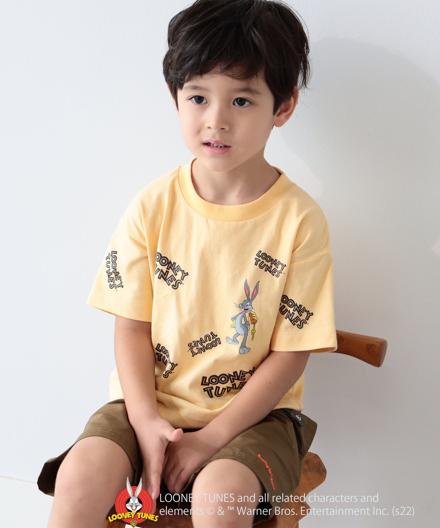 【SALE／50%OFF】B:MING by BEAMS B:MING by BEAMS / Looney Tunes プリント Tシャツ(80~150cm) ビームス アウトレット トップス カットソー・Tシャツ グリーンのサムネイル