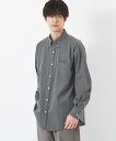 【SALE／50%OFF】UNITED ARROWS green label relaxing FINE BASIC デニム ビッグ ボタンダウン シャツ ユナイテッドアローズ アウトレット トップス シャツ・ブラウス ブラック ネイビー【送料無料】