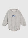 ギャップベビー　ベビー服 GAP (K)バブル ワンピース (ベビー) ギャップ マタニティウェア・ベビー用品 ロンパース・カバーオール グレー ホワイト【送料無料】