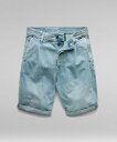 【SALE/30%OFF】G-Star RAW 【公式ショップ】WORKER CHINO RELAXED SHORTS/リラックスシルエットワイドデニムショートパンツ ジースターロゥ パンツ ジーンズ・デニムパンツ ブルー【送料無料】(4)