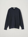 JOHN SMEDLEY ワッフル編み長袖コットンニットプルオーバー | CALIX | 24G EASY FIT ジョンスメドレー トップス ニット ネイビー...