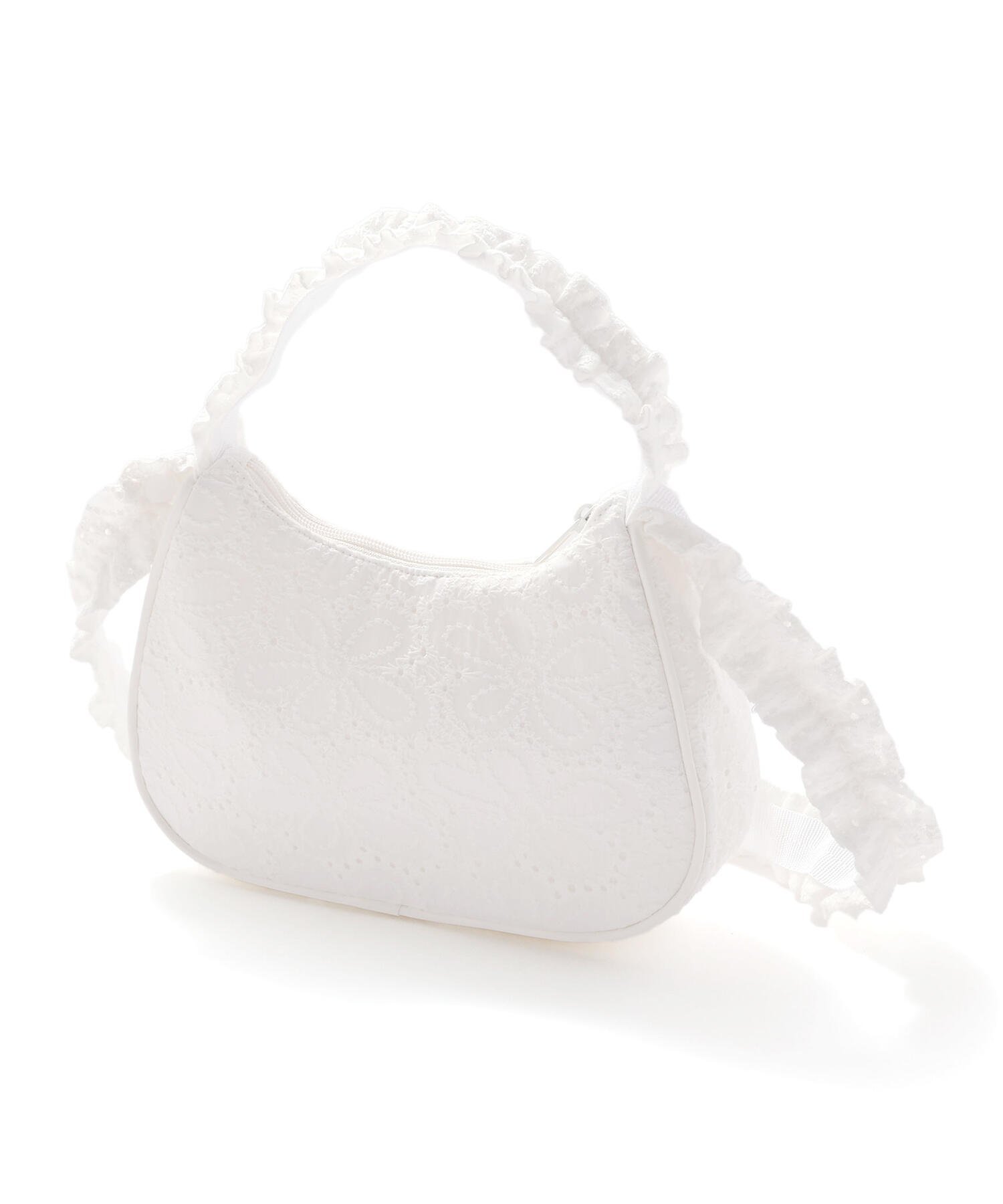 【SALE／50%OFF】BeBe Petits Pois Vert 【店舗限定】【お揃い】花綿フリルレース...