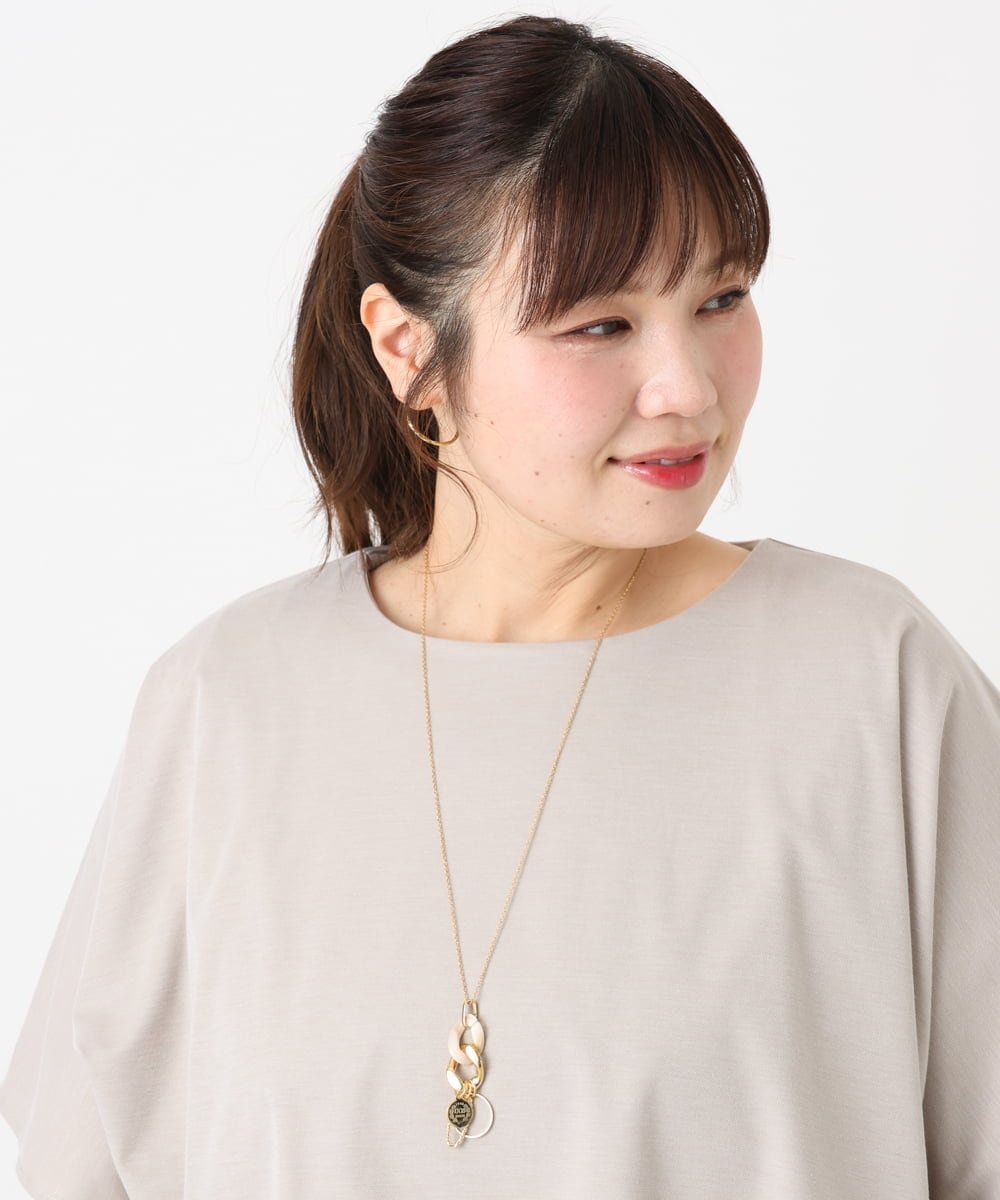 【SALE／40%OFF】eur3 MIXモチーフロングネックレス エウルキューブ アクセサリー・腕時計 ネックレス ゴールド シルバー
