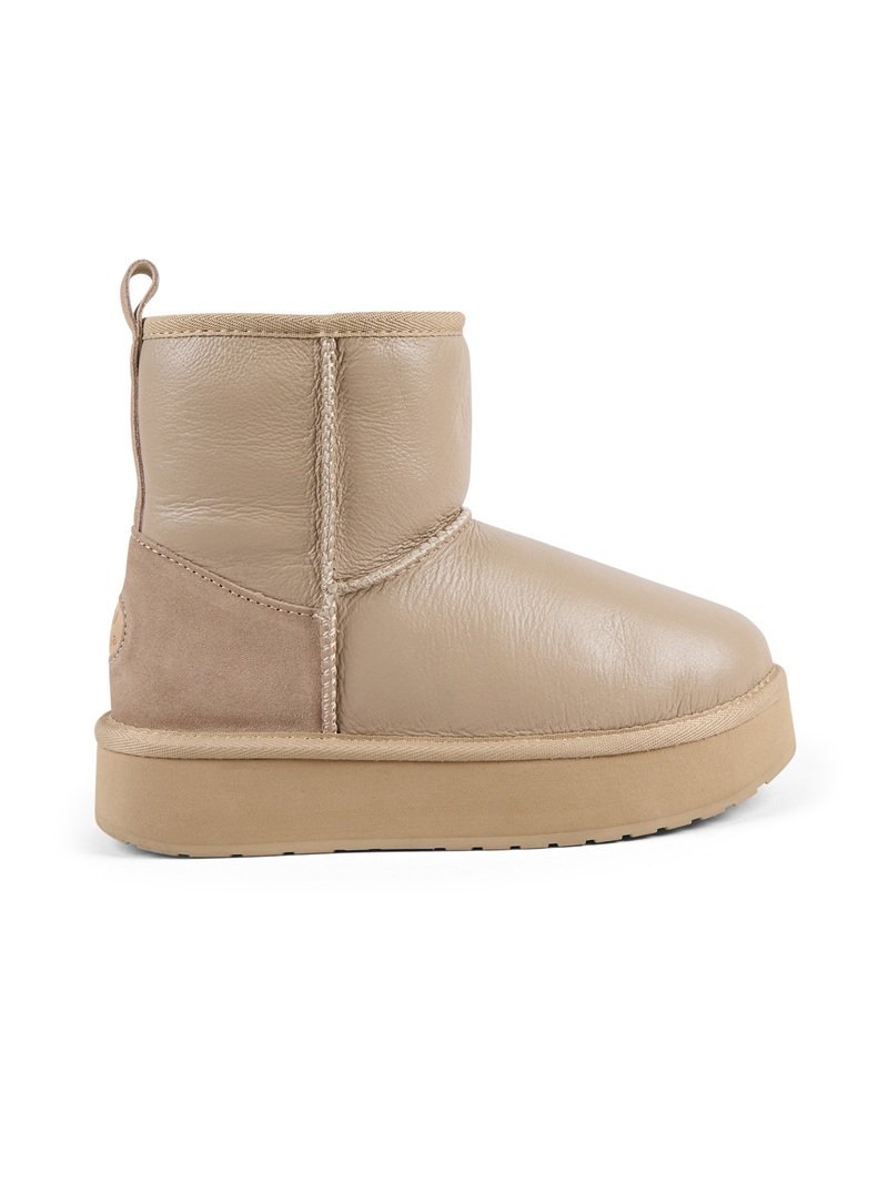 EMU Australia 【EMU Australia】 Stinger Mini Flatform Leather 厚底ムートンブーツ エミュ オーストラリア シューズ・靴 ブーツ【送料無料】