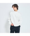ABAHOUSE LASTWORD 【シルケット加工】モックネック ロングTシャツ【予約】 アバハウス トップス カットソー・Tシャツ ブラック ホワイト ブルー【送料無料】