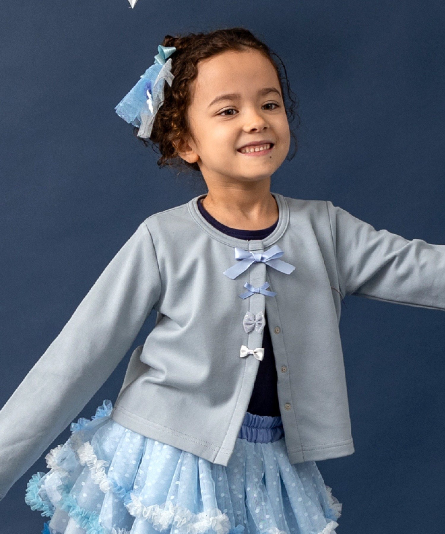 panpantutu リボンパレードカーディガン(80-130cm) パンパンチュチュ トップス カーディガン ホワイト ..